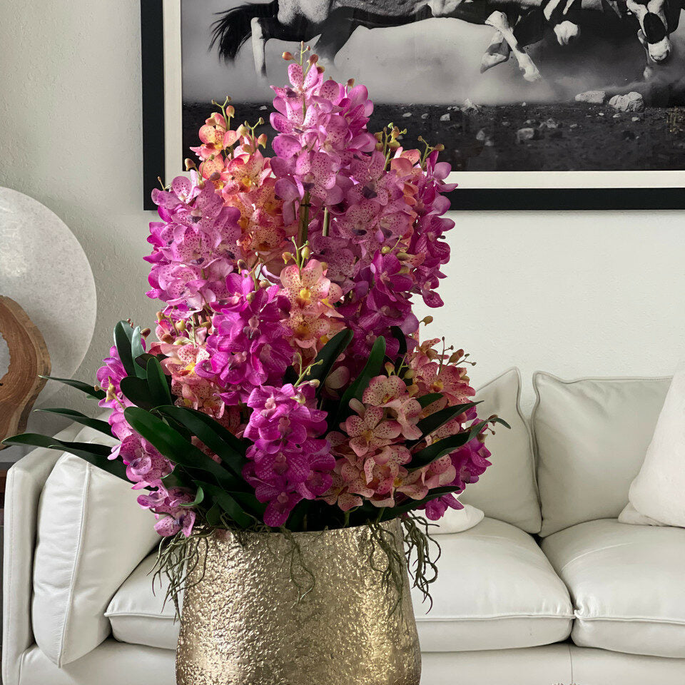 Large Delaney Bowl with Mixed Mokara Orchids – The Ever Botanic