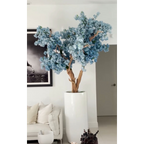 Matte White St. Tropez Vase with Blue Cherry Blossom Release – The Ever Botanic