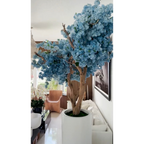 Matte White St. Tropez Vase with Blue Cherry Blossom Release – The Ever Botanic