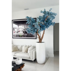 Matte White St. Tropez Vase with Blue Cherry Blossom Release – The Ever Botanic