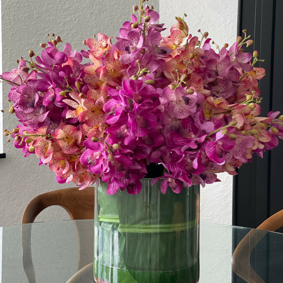 Mixed Mokara Orchids in Large Rotating Cylinder – The Ever Botanic