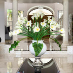 Elegant Vase with Multiple White Calla Lilies – The Ever Botanic