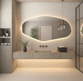 Irregular Organic Mirror with LED 2.10 m X 0.80 m – The Ever Botanic