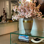 Aurelia Vase with pink cherry blossoms – The Ever Botanic