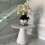 White Phalaenopsis Orchids in Open Hands Sculpture Pot – The Ever Botanic