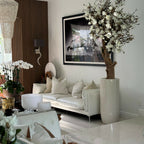 White Magnolia Tree in Shiny St. Tropez Beige Pot – The Ever Botanic