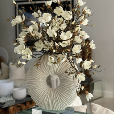 Large Eternity Vase with Magnolias and Floating Wood – The Ever Botanic