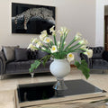 Elegant Vase with Multiple White Calla Lilies – The Ever Botanic