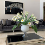 Elegant Vase with Multiple White Calla Lilies – The Ever Botanic