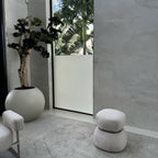 Bonsai Tree in Globe-Shaped Planter – 180 cm, Satin Beige – The Ever Botanic