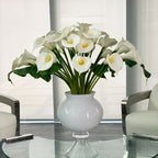 Elegant Vase with Multiple White Calla Lilies – The Ever Botanic