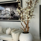 White Magnolia Tree in Glossy White Globe Pot, 76 cm – The Ever Botanic