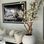White Magnolia Tree in Glossy White Globe Pot, 76 cm – The Ever Botanic