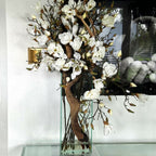 White Magnolia Vase in 20-Inch Tall Modern Home – The Ever Botanic