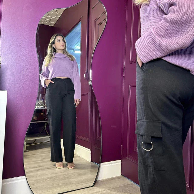 Full-Length Curved Mirror 170 × 70 cm – The Ever Botanic