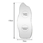 Full Body Fire Mirror 170 × 70 cm – The Ever Botanic