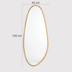 Organic Mirror Eros 42 cm x 100 cm Tauari – The Ever Botanic