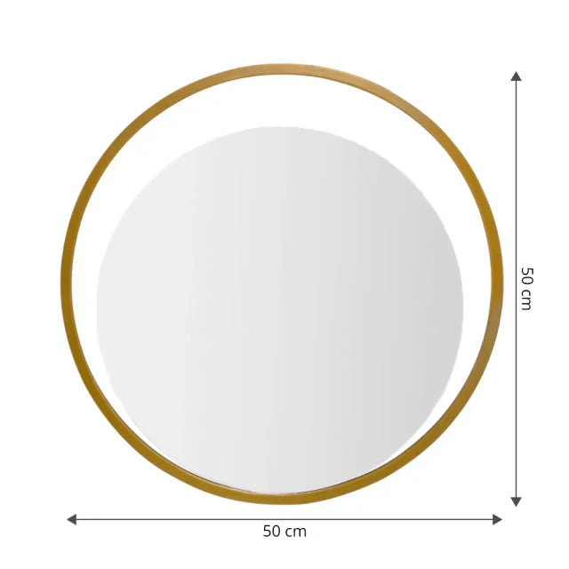 Glam Round Mirror 50 × 50 cm – The Ever Botanic