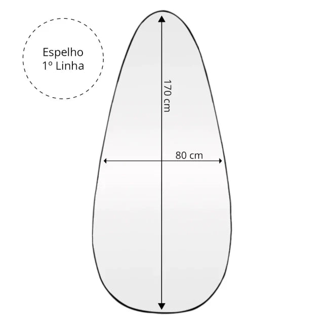 Large João Bobo Mirror 170 × 80 cm – The Ever Botanic