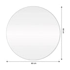Slim Round Mirror with LED 60 × 60 – The Ever Botanic