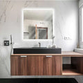 Slim Square Mirror with LED 60 × 60 cm – The Ever Botanic