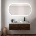 Slim Rounded Mirror with LED 80 × 40 cm – The Ever Botanic